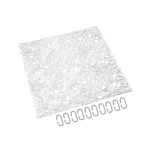 Elementi divisori sospesi LUCIE, linee, trasparenti, set da 4, 30 cm