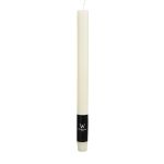 Candela a bastoncino AURORA, avorio, 27cm, Ø2,2cm, 10h - Made in Germany