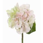 Ortensia artificiale CHIDORI, crema-rosa, 30cm, Ø13cm