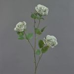 Ramo di rose artificiale GITTI, verde chiaro-grigio, 80cm, Ø10cm