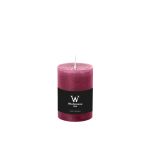 Candela a blocco per lanterna AURORA, magenta, 14 cm, Ø 10 cm, 100 ore - Made in Germany
