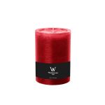 Candela a blocco per lanterna AURORA, rosso rubino, 14cm, Ø10cm, 100h - Made in Germany