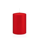 Candela per lanterna MAEVA, a colonna, rossa, 15cm, Ø10cm, 113h - Made in Germany