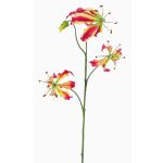 Gloriosa artificiale TIANA, fucsia-verde, 80cm, Ø8-15cm