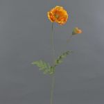 Papavero artificiale LIENTJE, arancione, 65cm, Ø12cm
