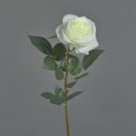 Rosa artificiale BRINA, bianco, 70cm