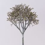 Ramo di corallo artificiale PEER, glitter, verde-grigio, 50cm