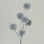Fiordaliso artificiale BIRNA, glitter, argento, 55cm, Ø5cm