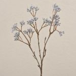 Ramo artificiale di gaultheria BENZO con bacche, glitter, argento, 40cm