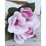 Mazzo di magnolie artificiali KAYLE, rosa-fucsia, 30cm