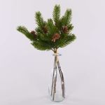 Rami di abete artificiali BERNAHE in mazzo, con pigne, verdi, 35 cm