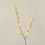 Ramo decorativo di euforbia ELAENA, frutti, beige-viola, 100 cm