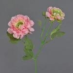 Ramo artificiale ranuncolo SAGARA, rosa, 45 cm, Ø 5-8 cm