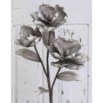 Ramo decorativo di camelia RANIA, grigio, 95cm, Ø20cm