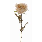 Rosa artificiale NAJMA, crema-rosa, 65cm, Ø10cm