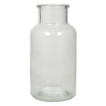 Bottiglia decorativa in vetro LORRIE, trasparente, 16 cm, Ø 8,5 cm