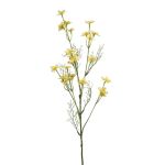 Kunstzweig Akelei PORTICO, gelb, 75cm