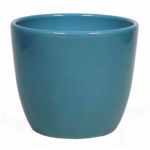 Piccolo vaso in ceramica per piante TEHERAN BASAR, blu oceano, 8,5cm, Ø10,5cm