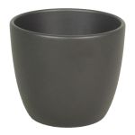 Fioriera grande in ceramica TEHERAN BASAR, antracite-opaco, 25cm, Ø28cm