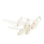 Spilli da sposa SAMENA con supporto in plastica, trasparenti, 5x2,5 cm