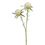Ramo artificiale dalia pompon SNURK, crema, 45 cm