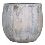 Vaso da piante in ceramica MORTAZA con grano, blu-beige, 17cm, Ø19cm