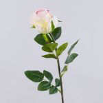 Rosa artificiale SUNJIK, rosa-crema, 75cm, Ø7cm