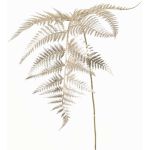 Ramo artificiale di felce aquilina NALFHY, argento metallizzato-oro, 80cm