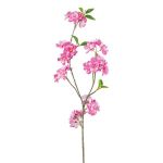 Ramo artificiale ciliegio ornamentale FYNLOK con fiori, rosa shocking, 75 cm