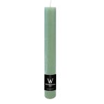 Candela a bastoncino AURORA, verde menta, 28 cm, Ø 3,5 cm, 30 ore - Made in Germany
