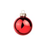 Weihnachtsbaumkugel CLARIBELLE, glänzend, 30 Stück, rot, Ø6cm