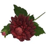 Fiore artificiale dalia WERNYT, rosso bordeaux, 45 cm