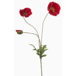 Ramo decorativo di papavero SCHUNRA, rosso, 75cm