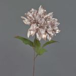 Dahlia di velluto MINBU, beige-rosa, 60cm, Ø18cm
