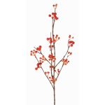 Ramo artificiale di sinforicarpi HARMONIA, bacche, arancione, 80cm