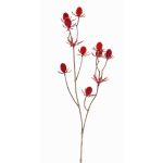 Cardo di plastica LOUKAS, rosso, 45cm, Ø1-1,5cm