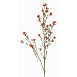 Fiore artificiale di cera NIANG, arancione-rosso, 80cm, Ø1,5-2,5cm