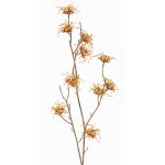 Ramo artificiale di amamelide XYLA, fiori, arancione-giallo, 70cm, Ø6cm
