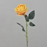Rosa artificiale ELEAZAR, arancione, 65cm, Ø9cm
