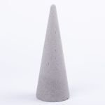 ®mosy Cono di schiuma ZOILA per fiori artificiali, grigio, 24 cm, Ø9 cm