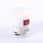 Candela di cera profumata ASTRID in vetro, Elegant Vanilla, crema, 7,9 cm, Ø7,1 cm, 28h