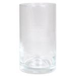 Vaso cilindrico per fiori SANYA OCEAN in vetro, trasparente, 15cm, Ø8,5cm
