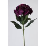 Ortensia sintetica ANGELINA, viola scuro, 70cm, Ø23cm