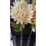 Crisantemo artificiale FYRFOR, crema-albicocca, 70 cm