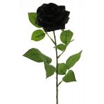 Rosa artificiale KAILIN, nera, 65 cm