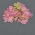 Ortensia di plastica FUHUA, rosa-crema, 25 cm