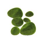 Pietre di muschio artificiale YIBIN, 6 pezzi, verde