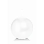 Candela di cera sferica MAEVA, bianca, Ø10cm, 46h - Made in Germany