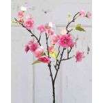 Ramo di fiore di ciliegio artificiale SOEY con fiori, rosa-fucsia, 45cm