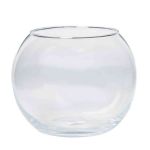 Vaso di vetro TOBI OCEAN, sfera, trasparente, 15cm, Ø16cm